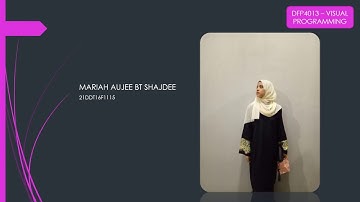 DFP 4013 - Visual Programming
