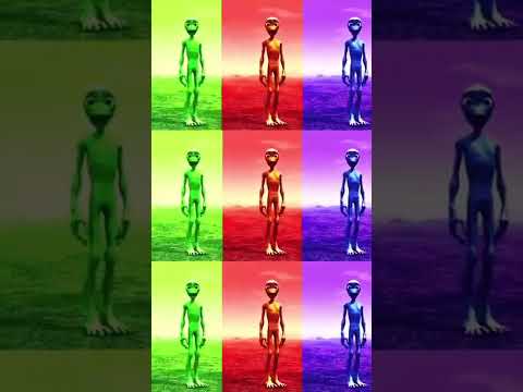 Alien dance VS Funny alien VS Dame tu cosita VS Funny alien dance VS Green alien dance  #shorts