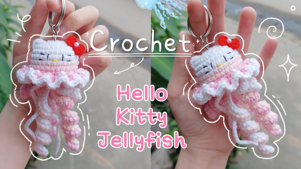 Crochet Jellyfish | Crochet Gift Ideas | Móc len Con Sứa Hello Kitty