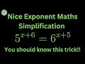 Maths olympiad  a nice exponents problem mamta maam exponentialproblem matholympaidmaths