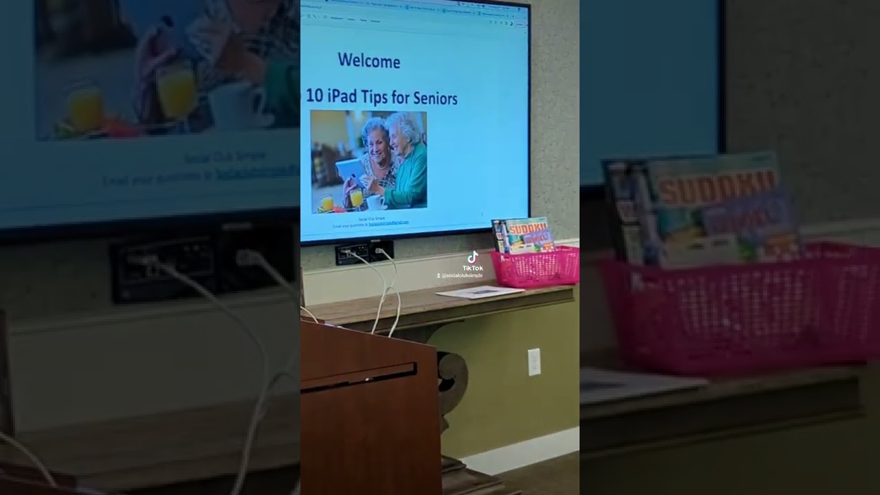 iPad Training for Seniors
