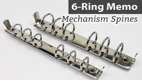 6-Ring Binder Mechanism Spines for Memo Size | Binding101.com