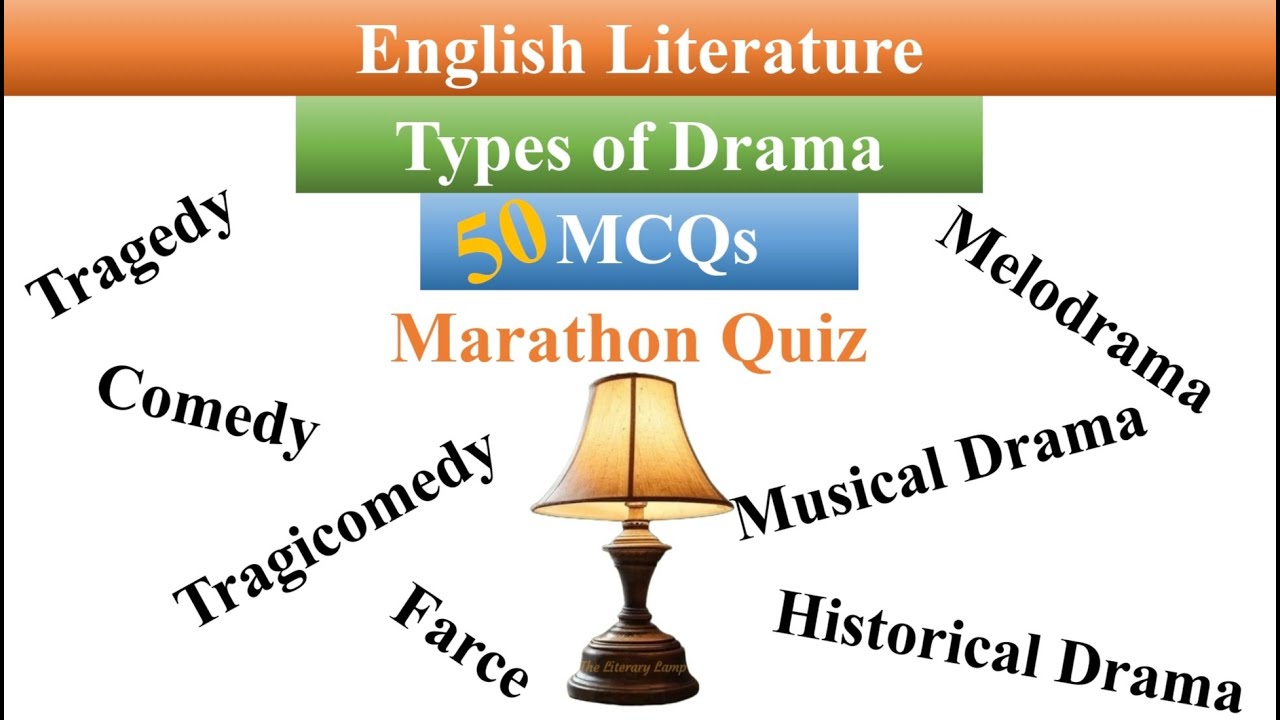 50 вопросов с несколькими вариантами ответов по драме и её типам | UGC NET/SET Английская литерат...