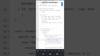 My first react project #coding  #javascript #webdevelopment