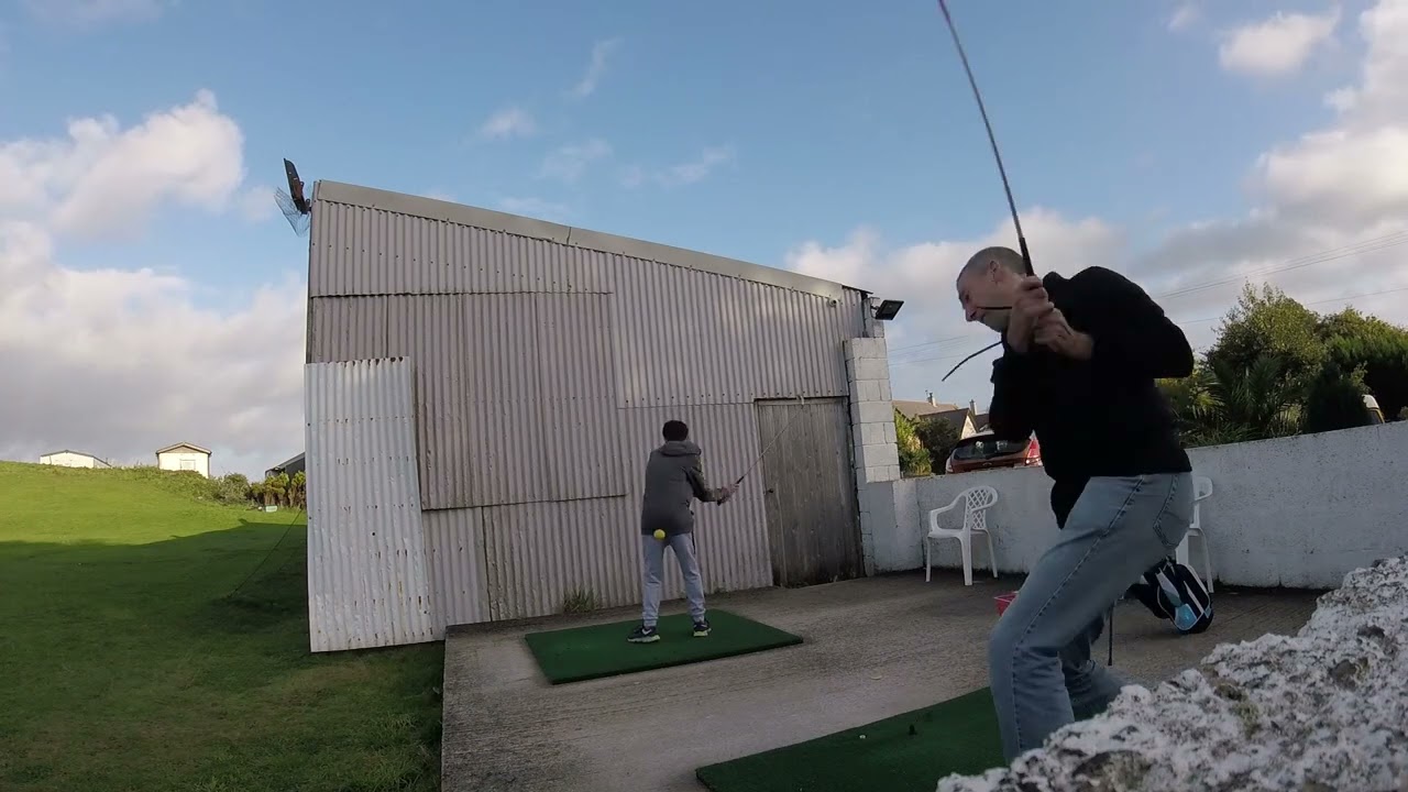 Radnor golf course: Destroying golf balls at the range