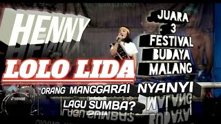 Lolo lida - Suara Emas Dari Manggarai nyanyi lagu daerah Sumba - Juara 3 Festival IBU
