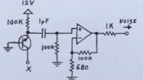 Ultra simple white noise generator with one transistor