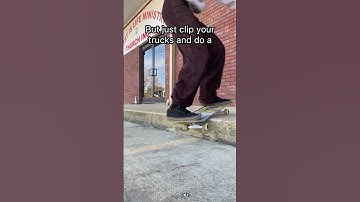 How To Ollie Up A Curb On A Skateboard