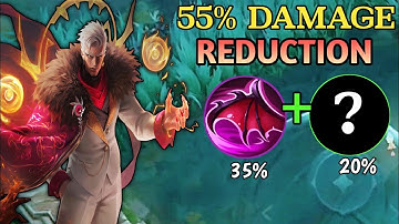 YU ZHONG 55% DAMAGE REDUCTION DESTRUKTIF WILL MAKE YOU MVP EVERY GAME #mobilelegends
