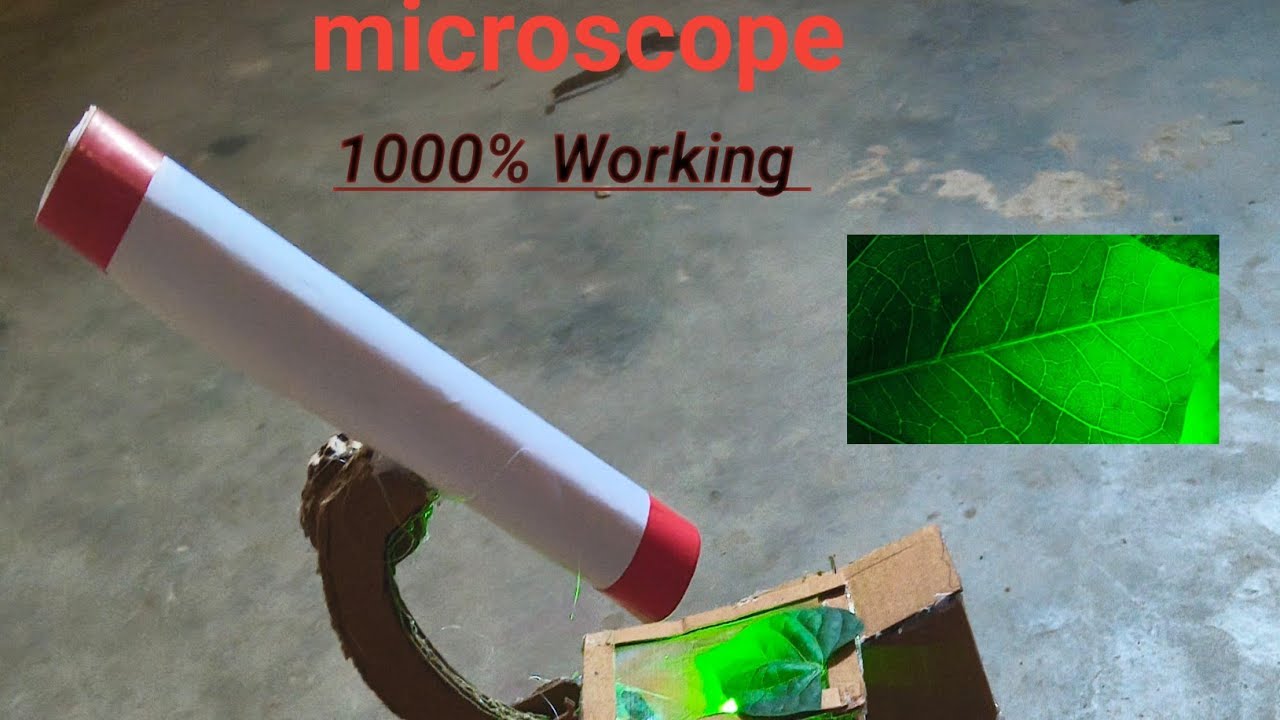 Microscope Kaise bnaye,  Diy microscope with cardboard at home, legend way , science project ,