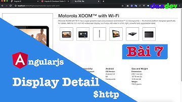 Học angularjs qua ví dụ phonecat bài 7 Hiển thị chi tiết sản phẩm | dandev