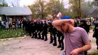 WIU Wheeler Block Party 2011 - Front Line Riot
