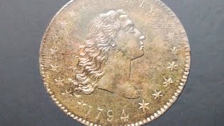 Greatest coin of USA 1794 Following Hair Silver Dollars #1794 #veryrare #superrare #rareyear #one