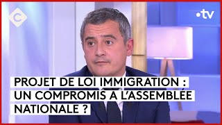 Immigration : un projet de loi nettement durci au Sénat- Gérald Darmanin - C à vous - 20/11/2023