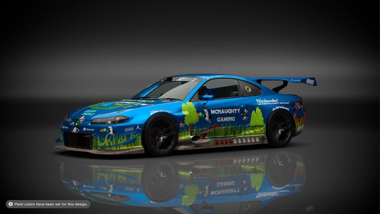Gran Turismo 7 - Duck Hunt Silvia Livery for McNaughty - YouTube