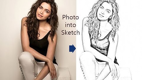 5 EASY Steps to Create a Realistic Line Drawing From Image - Photoshop Tutorial