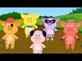 пять маленьких поросят | песни для детей | русские детские песни | Five Little Piggies