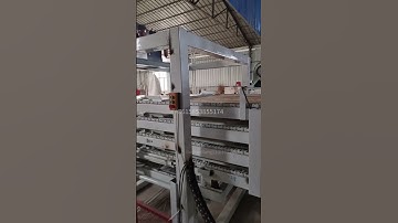 4 layers full automatic block board hot press machine with auto loader and unloader, stacker