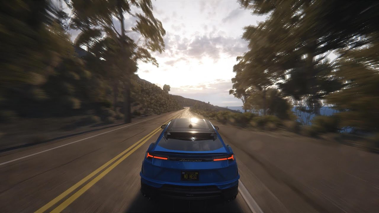 "POV: Lamborghini Urus on the Pacific Coast - Cinematic Coastal Drive | No HUD - Real Engine Sounds"