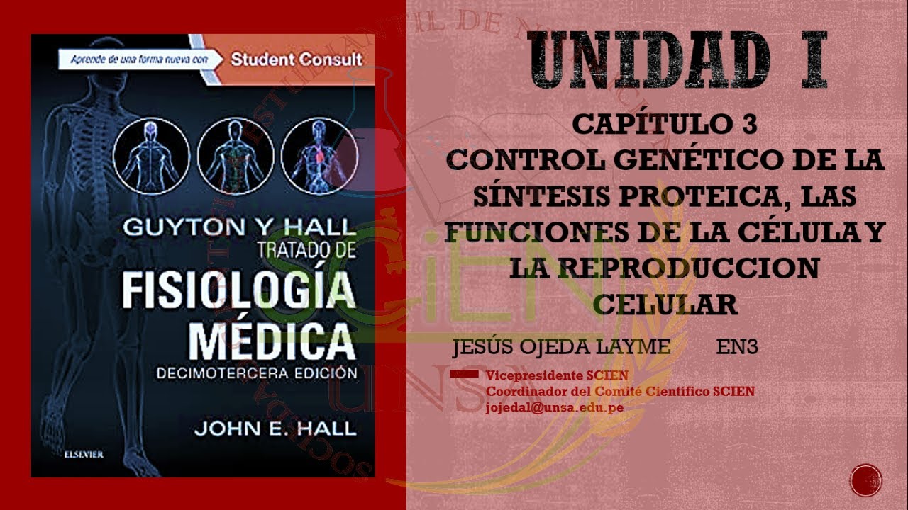 TRATADO DE FISIOLOGIA MEDICA Guyton y Hall. - UNIDAD 1 CAPITULO 3 - YouTube