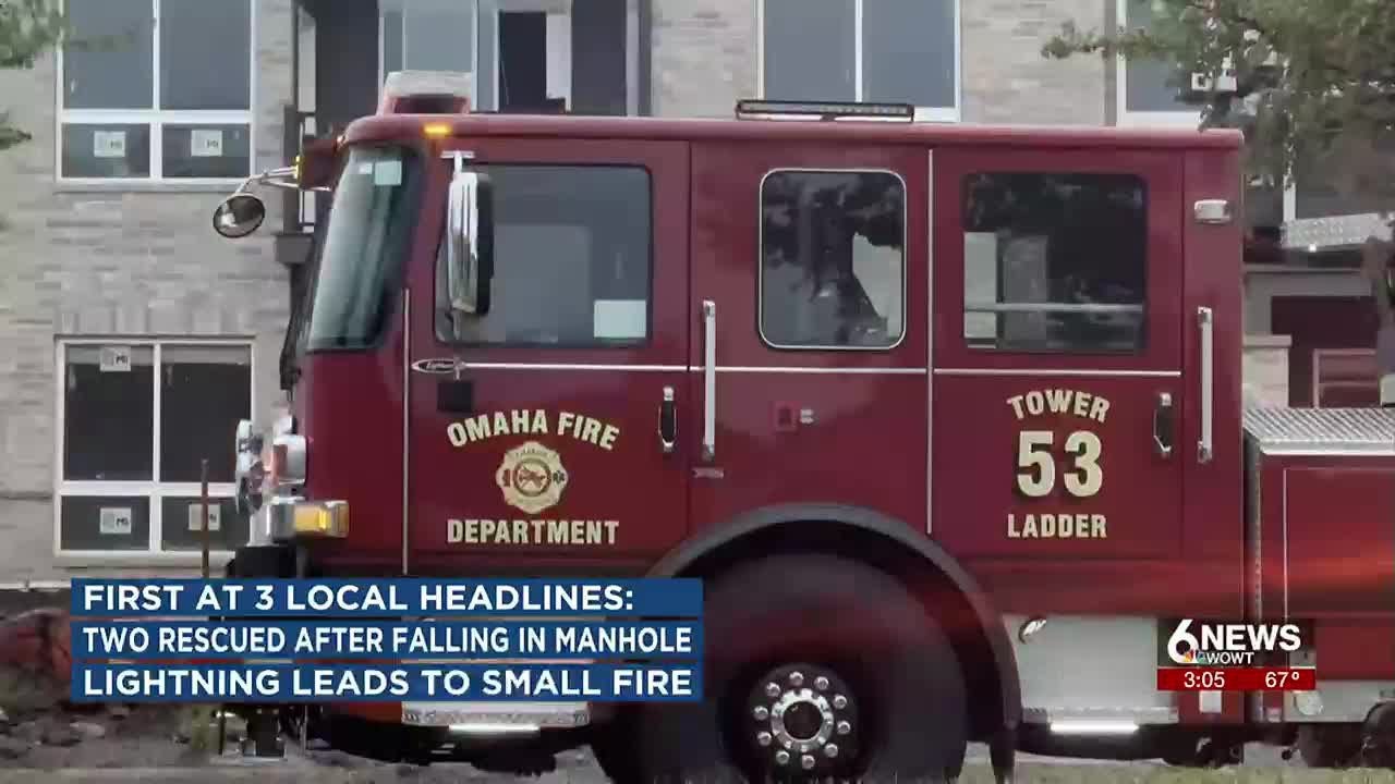Lightning strike causes small fire at Omaha apartment complex - YouTube