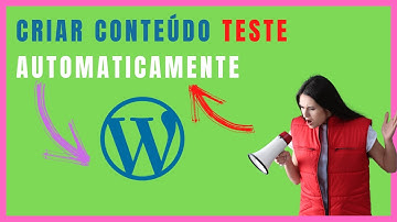 Gerador de Conteúdo Automático - (Fakerpress ) - WordPress