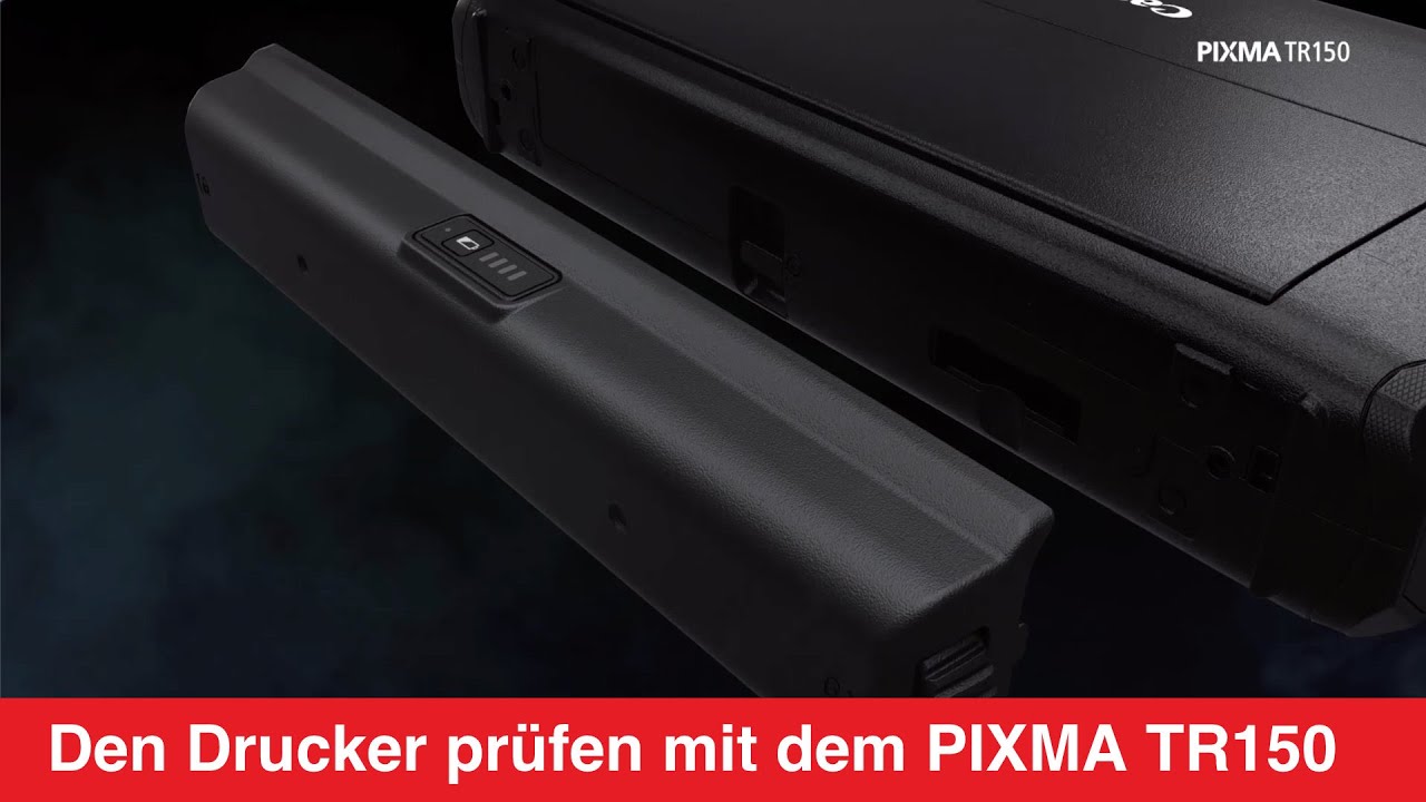 Canon PIXMA TR150 – unterwegs Tinten- und Akkustand prüfen