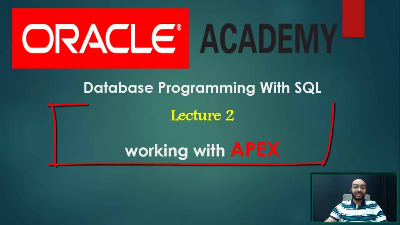 Database Programming With SQL - What IS Oracle APEX ? - YouTube