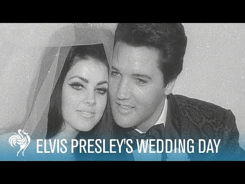 Elvis & Priscilla Presley's Wedding Day in Las Vegas (1967) | British Pathé