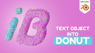 Turn any TEXT object into DONUT (PROCEDURAL) using Geometry Nodes in Blender 3.4