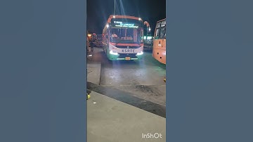 KSRTC Brand  new AC Seater Bus at Satelite Bus Stand Bengaluru
