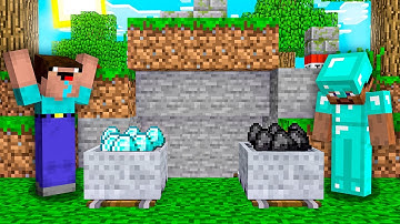 Minecraft NOOB vs PRO: RAREST TREASURE MINE BATTLE CHALLENGE! 100% TROLLING DIAMOND, EMERALD, IRON