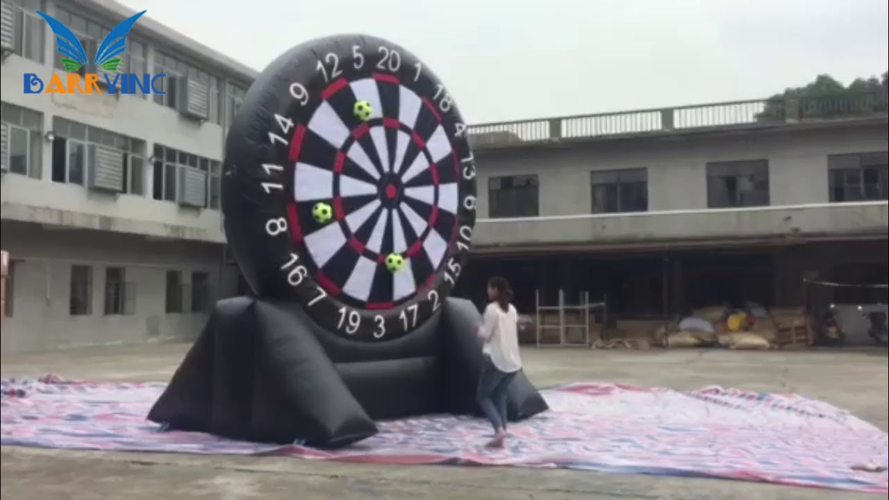 China inflatable football dart boards dart board customized games inflatable darts board