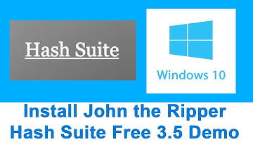 Install John the Ripper Hash Suite Free 3 5 Windows 10 Demo