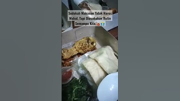 Sedekah Makanan Tidak Harus Mahal, Tapi Diusahakan Rutin Semampu Kita. #jumatberkah #sedekah #makan