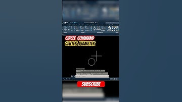 Circle Command Center Diameter Method | #autocad Tutorial #shorts #shortvideo #shortsfeed