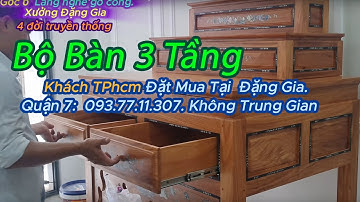 Tủ Thờ Gỗ Tại TPHCM - Tủ thờ gò công làng nghề truyền thống