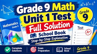 Matematika Kelas 9 | Tes Unit 1 – Solusi Lengkap | Buku Sekolah | Penjelasan Langkah demi Langkah