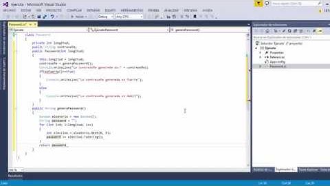 Código para generar un Password en C#