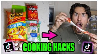 We TASTED Viral TikTok Cooking Life Hacks .... (THEY WORKED!)