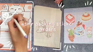✨ packing sticker orders for my etsy shop! asmr, aesthetic and soothing - studio vlog 001