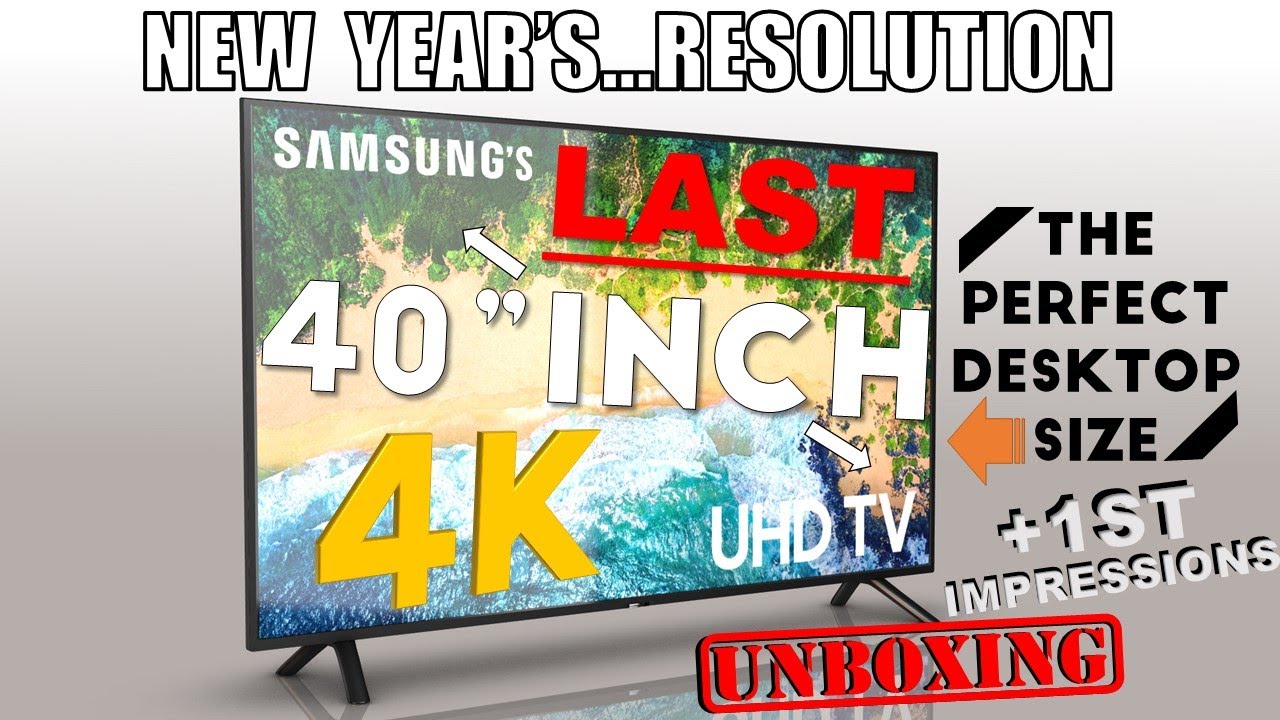 The Perfect 4K TV size to use as PC Monitor SAMSUNG UE40NU7100