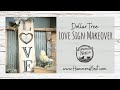 🌿Easy Makeover of LOVE Sign from Dollar Tree