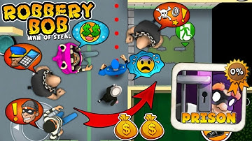 Robbery Bob - Prison vs Robbery Bob 2 Gameplay Walkthrough Ep 103