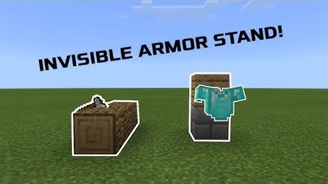 INVISIBLE ARMOR STANDS! | Minecraft Tutorial For MCPE