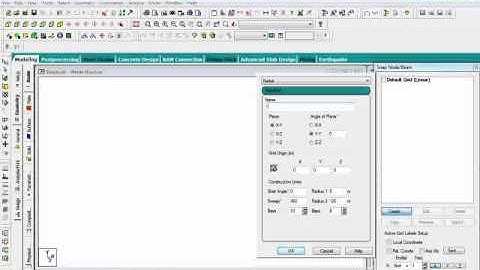 StaadPro Beginners Course Explain The StaadPro Grid Lines Lession 2