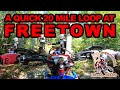 A quick 20 mile loop at freetown over the hill enduro riders