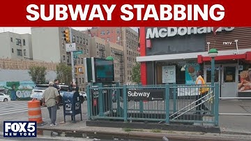 Man stabbed multiple times in head on NYC subway