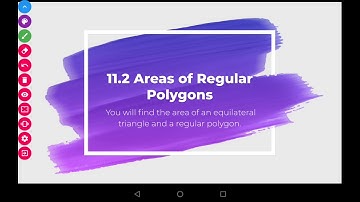 Geometry 11.2 Areas of Regular Polygons