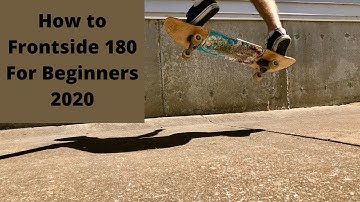 HOW TO FRONTSIDE 180 On A Skateboard THE EASIEST WAY TUTORIAL 2020
